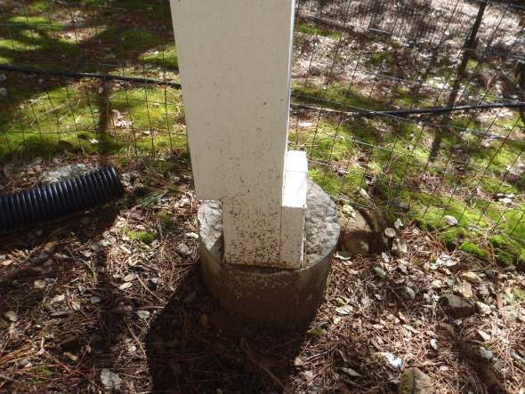 Inspection detail photographed during a home inspection